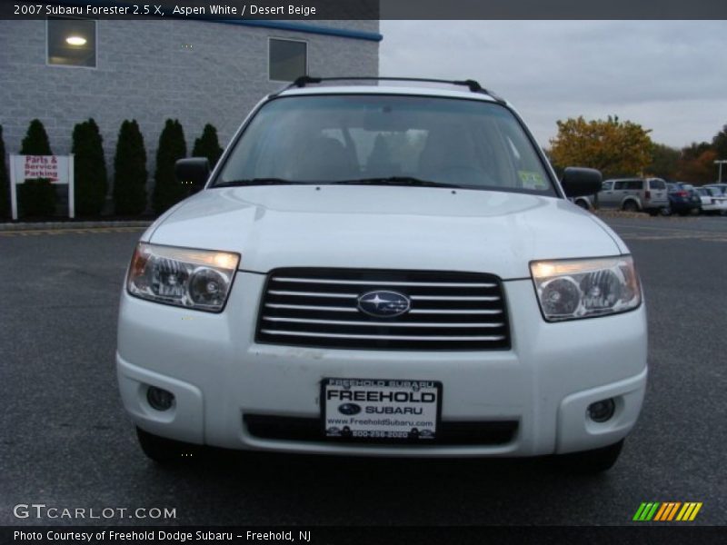 Aspen White / Desert Beige 2007 Subaru Forester 2.5 X