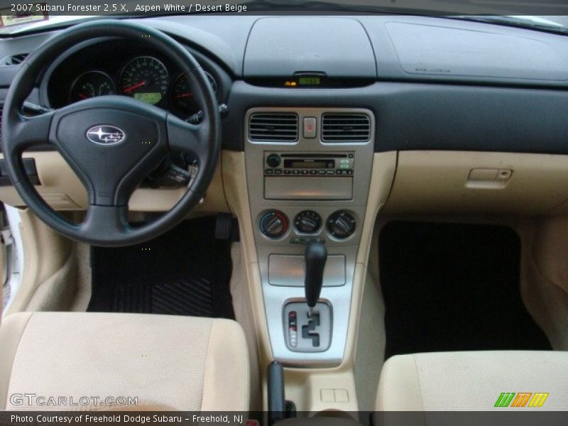 Aspen White / Desert Beige 2007 Subaru Forester 2.5 X