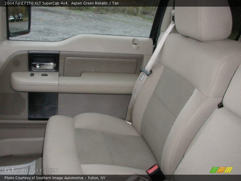 Aspen Green Metallic / Tan 2004 Ford F150 XLT SuperCab 4x4
