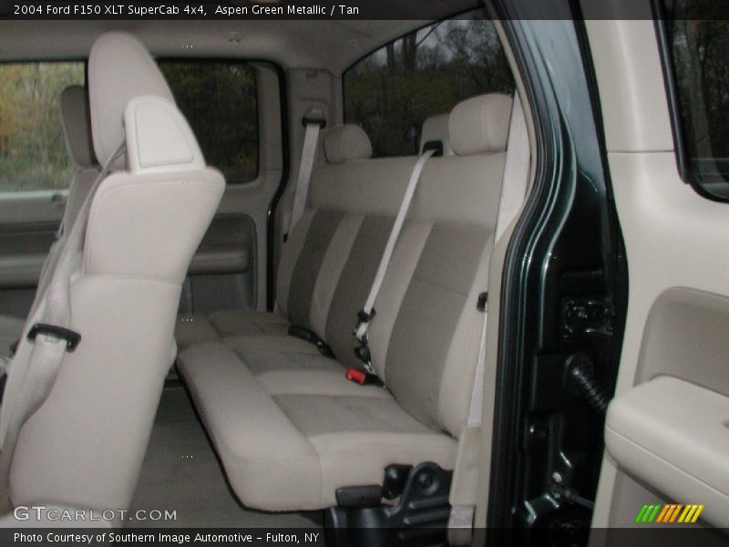 Aspen Green Metallic / Tan 2004 Ford F150 XLT SuperCab 4x4