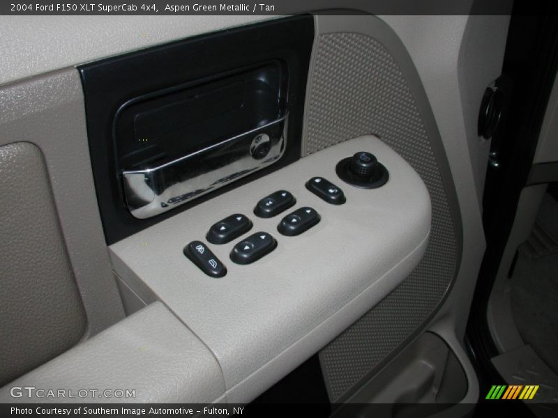 Aspen Green Metallic / Tan 2004 Ford F150 XLT SuperCab 4x4