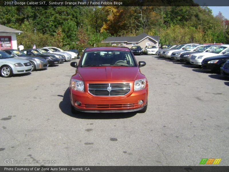 Sunburst Orange Pearl / Pastel Pebble Beige 2007 Dodge Caliber SXT