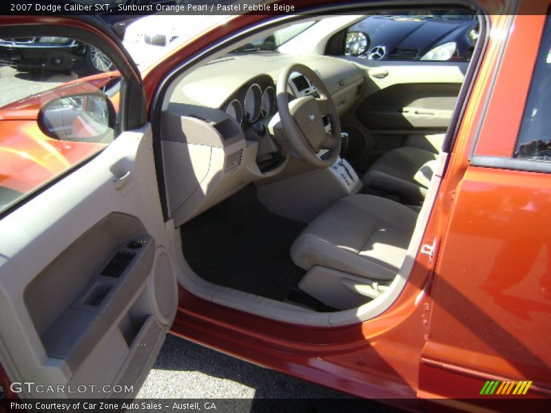 Sunburst Orange Pearl / Pastel Pebble Beige 2007 Dodge Caliber SXT