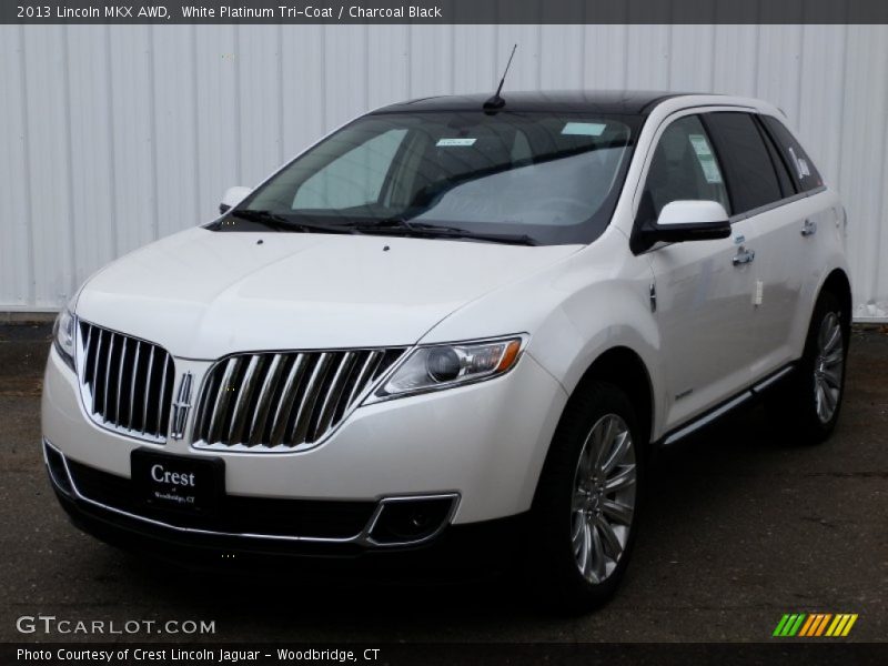 White Platinum Tri-Coat / Charcoal Black 2013 Lincoln MKX AWD