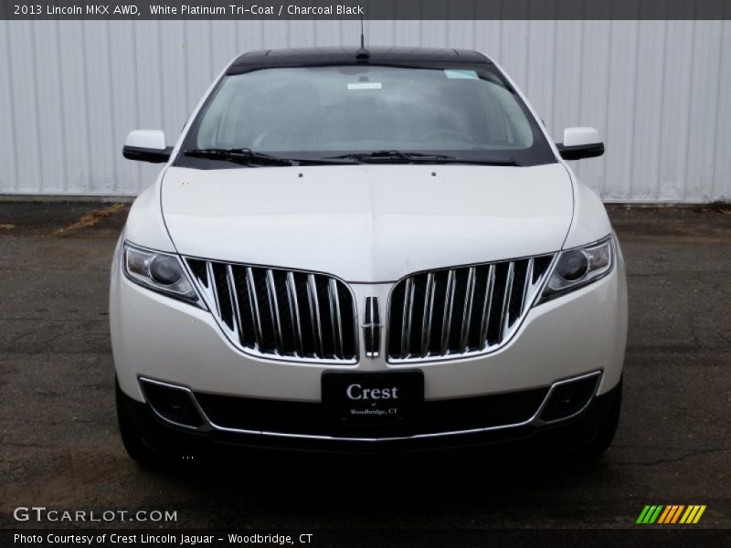 White Platinum Tri-Coat / Charcoal Black 2013 Lincoln MKX AWD