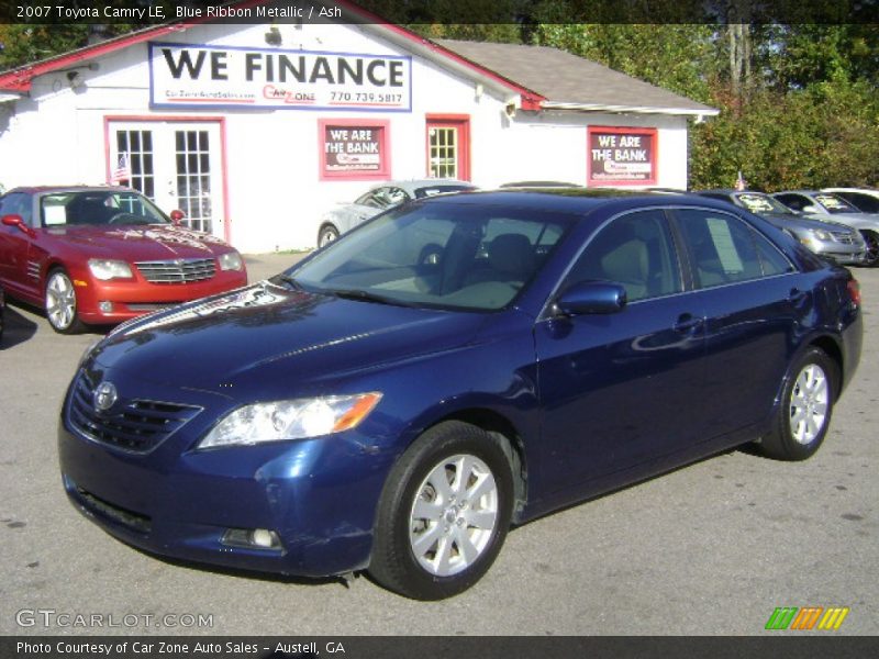 Blue Ribbon Metallic / Ash 2007 Toyota Camry LE