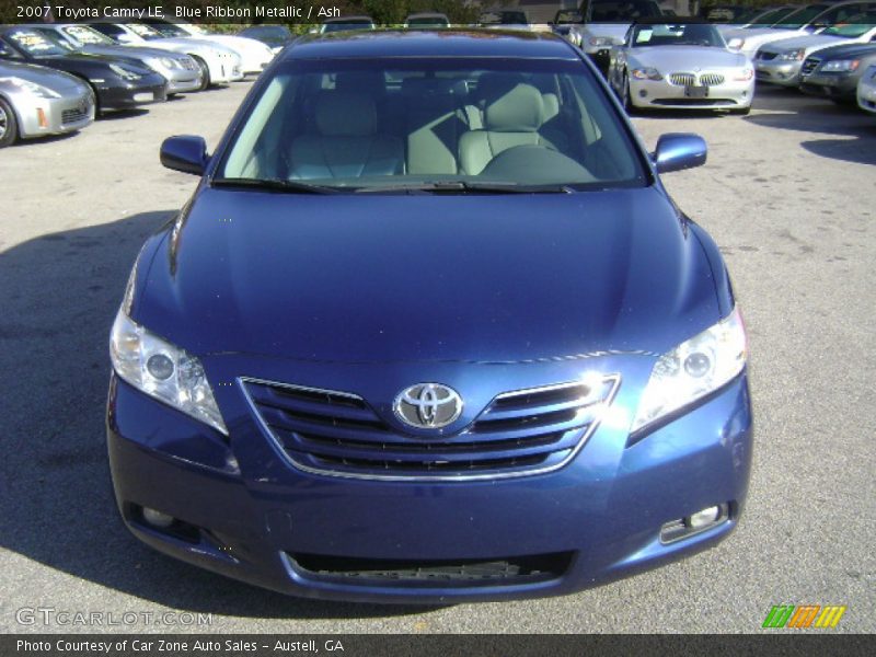 Blue Ribbon Metallic / Ash 2007 Toyota Camry LE