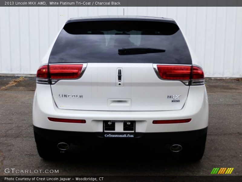 White Platinum Tri-Coat / Charcoal Black 2013 Lincoln MKX AWD