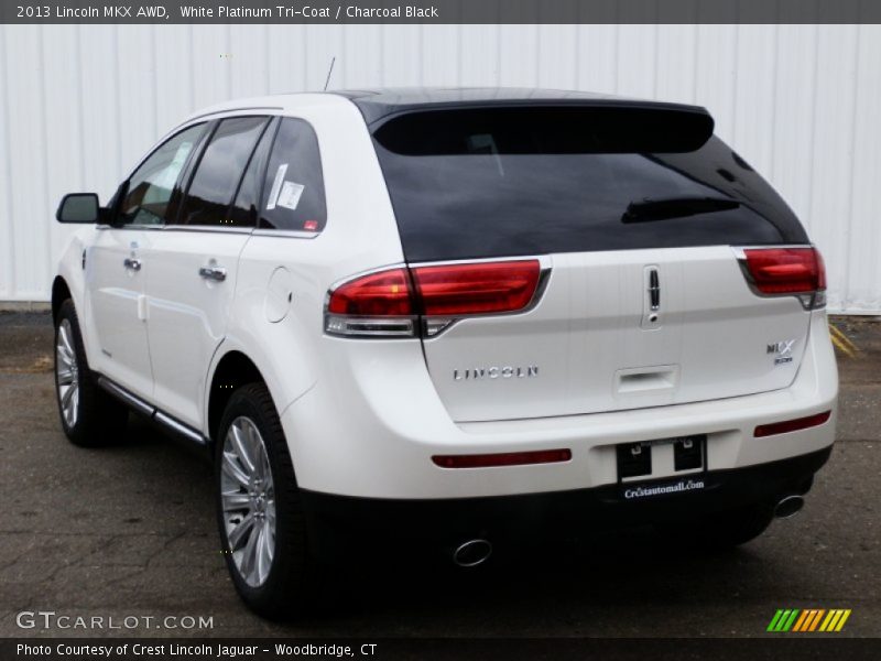 White Platinum Tri-Coat / Charcoal Black 2013 Lincoln MKX AWD