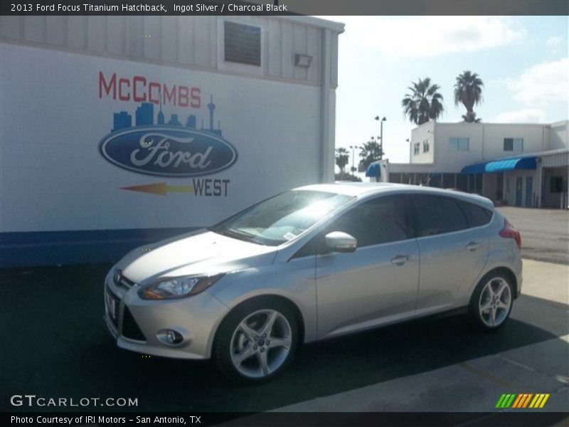 Ingot Silver / Charcoal Black 2013 Ford Focus Titanium Hatchback