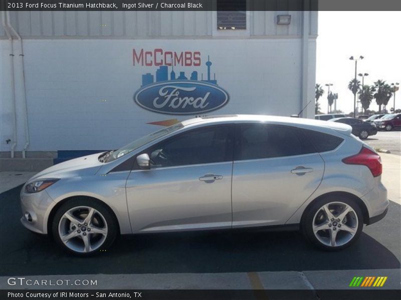 Ingot Silver / Charcoal Black 2013 Ford Focus Titanium Hatchback