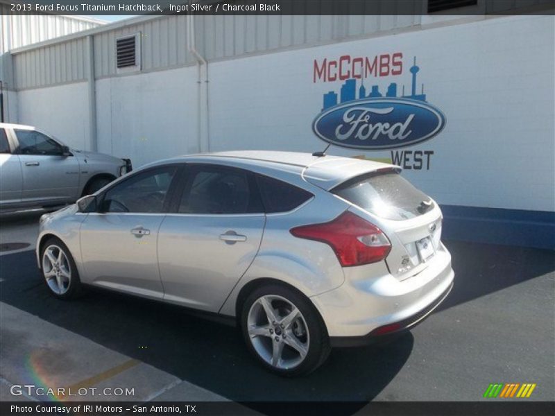 Ingot Silver / Charcoal Black 2013 Ford Focus Titanium Hatchback