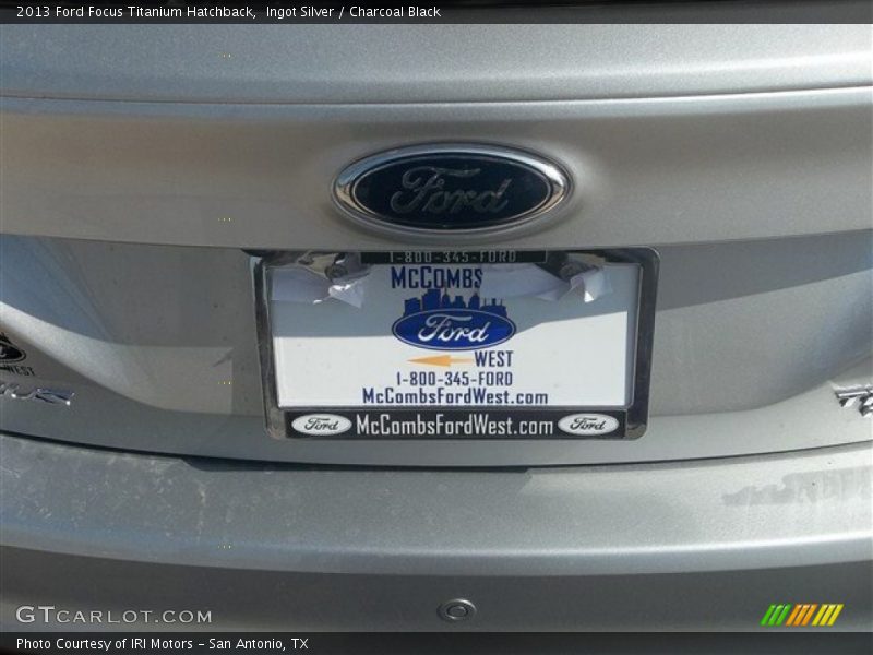 Ingot Silver / Charcoal Black 2013 Ford Focus Titanium Hatchback