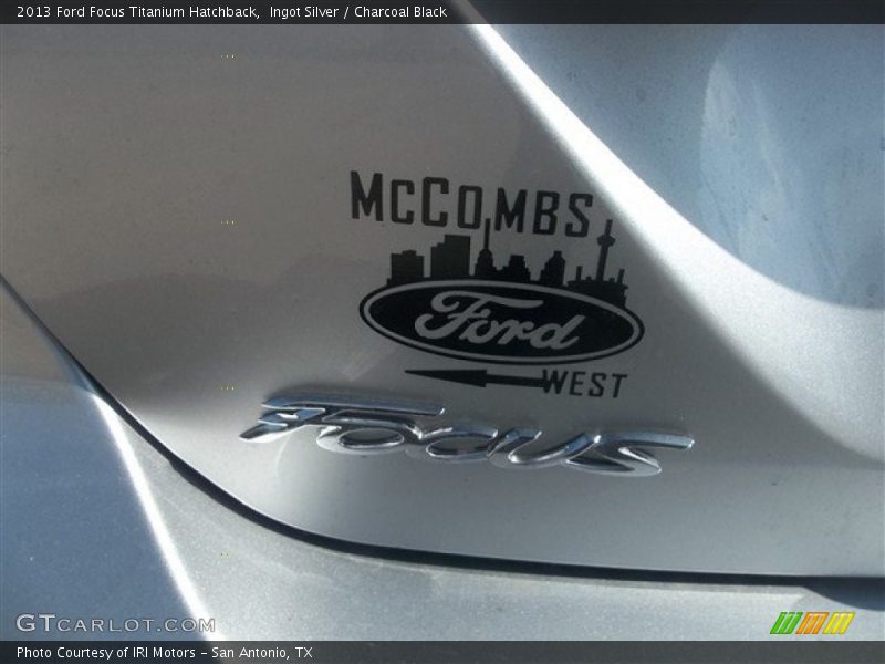 Ingot Silver / Charcoal Black 2013 Ford Focus Titanium Hatchback