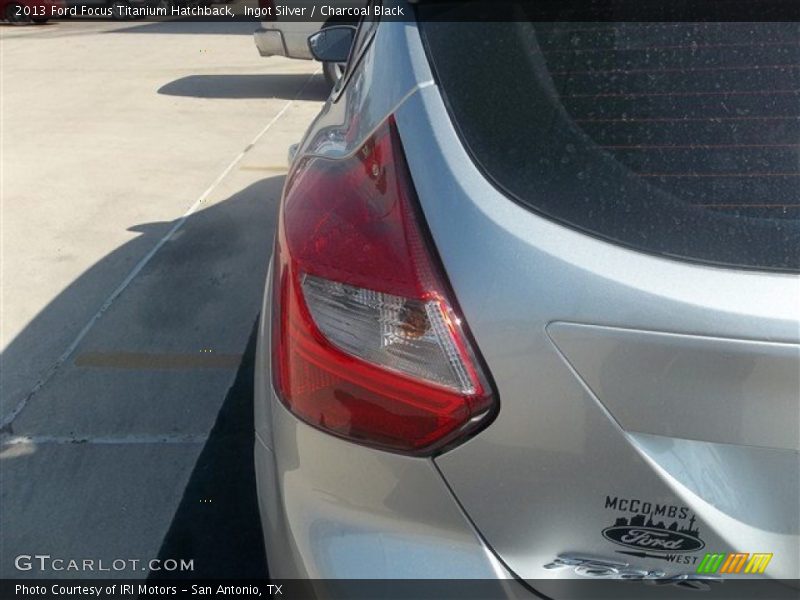 Ingot Silver / Charcoal Black 2013 Ford Focus Titanium Hatchback