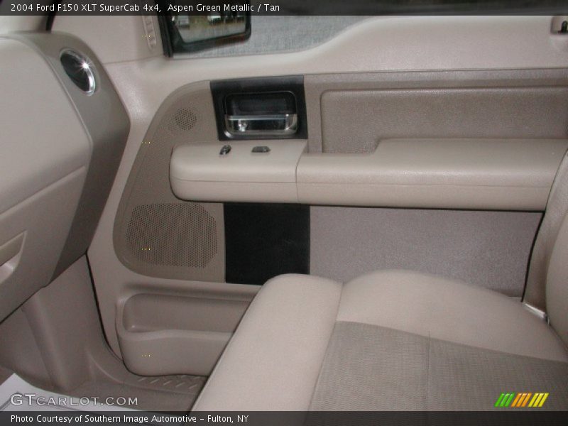 Aspen Green Metallic / Tan 2004 Ford F150 XLT SuperCab 4x4