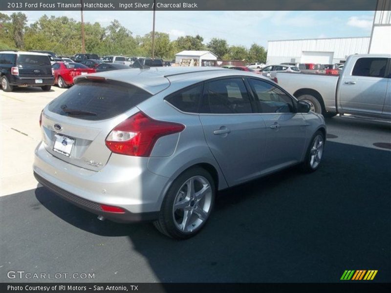 Ingot Silver / Charcoal Black 2013 Ford Focus Titanium Hatchback