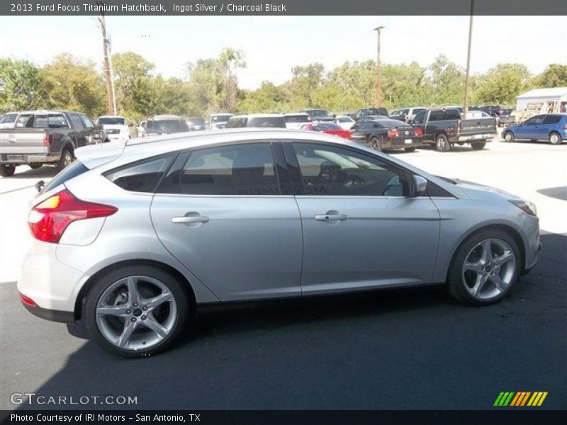 Ingot Silver / Charcoal Black 2013 Ford Focus Titanium Hatchback