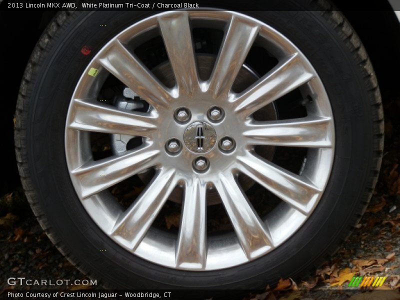 White Platinum Tri-Coat / Charcoal Black 2013 Lincoln MKX AWD