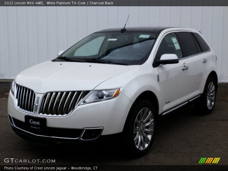 White Platinum Tri-Coat / Charcoal Black 2013 Lincoln MKX AWD