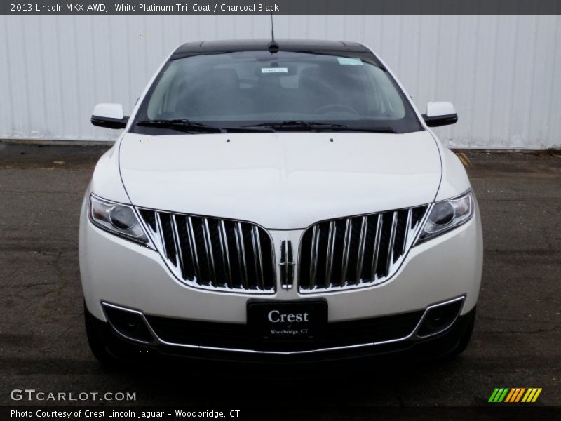 White Platinum Tri-Coat / Charcoal Black 2013 Lincoln MKX AWD