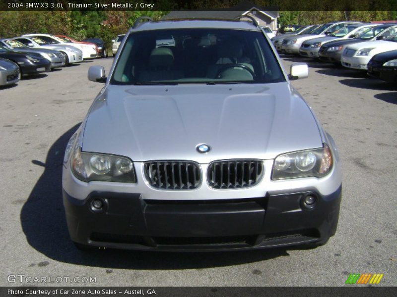 Titanium Silver Metallic / Grey 2004 BMW X3 3.0i