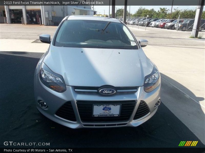 Ingot Silver / Charcoal Black 2013 Ford Focus Titanium Hatchback