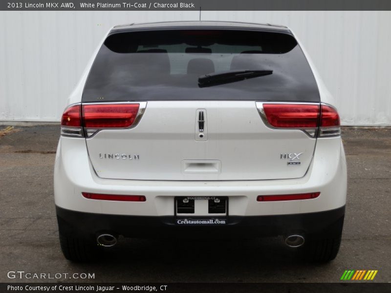 White Platinum Tri-Coat / Charcoal Black 2013 Lincoln MKX AWD