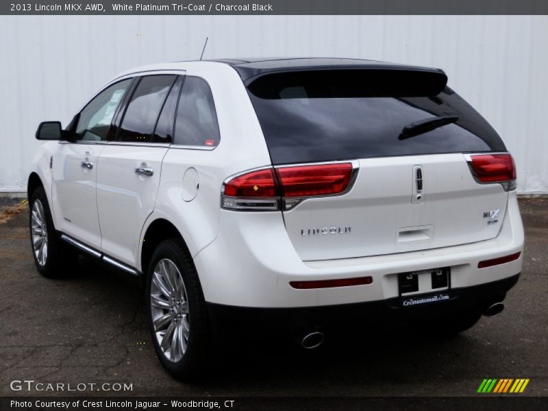 White Platinum Tri-Coat / Charcoal Black 2013 Lincoln MKX AWD