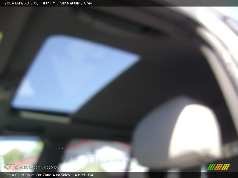Titanium Silver Metallic / Grey 2004 BMW X3 3.0i