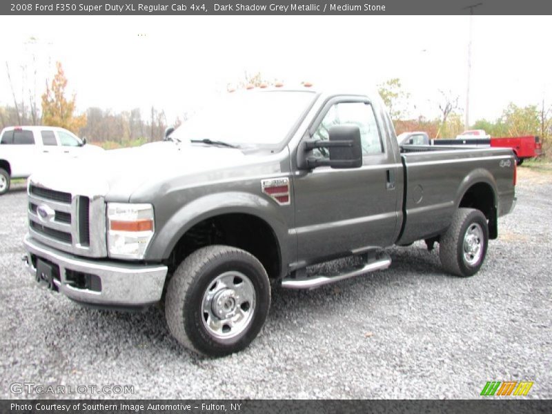 Dark Shadow Grey Metallic / Medium Stone 2008 Ford F350 Super Duty XL Regular Cab 4x4
