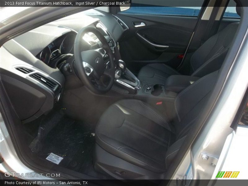 Ingot Silver / Charcoal Black 2013 Ford Focus Titanium Hatchback