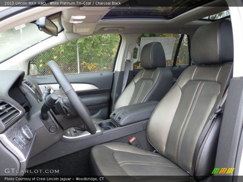 White Platinum Tri-Coat / Charcoal Black 2013 Lincoln MKX AWD