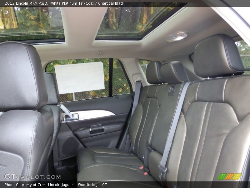 White Platinum Tri-Coat / Charcoal Black 2013 Lincoln MKX AWD