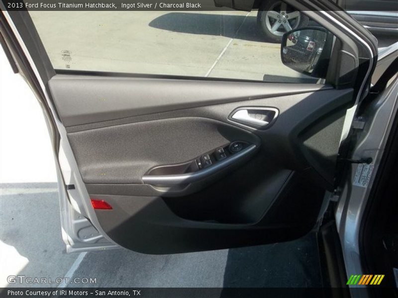Ingot Silver / Charcoal Black 2013 Ford Focus Titanium Hatchback