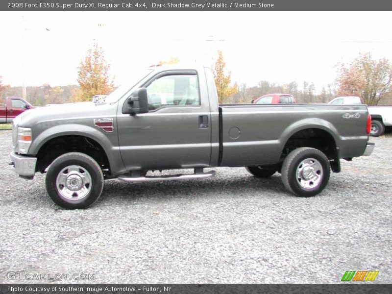 Dark Shadow Grey Metallic / Medium Stone 2008 Ford F350 Super Duty XL Regular Cab 4x4