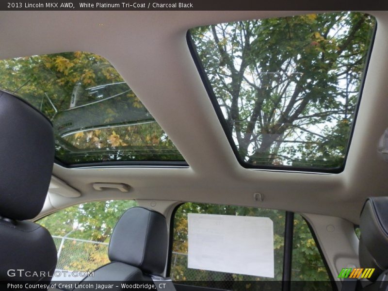 White Platinum Tri-Coat / Charcoal Black 2013 Lincoln MKX AWD