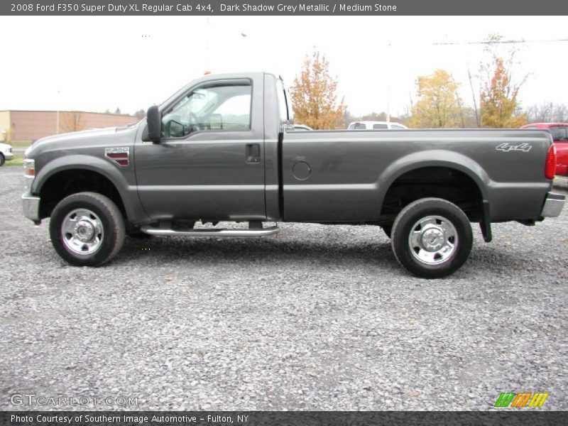 Dark Shadow Grey Metallic / Medium Stone 2008 Ford F350 Super Duty XL Regular Cab 4x4