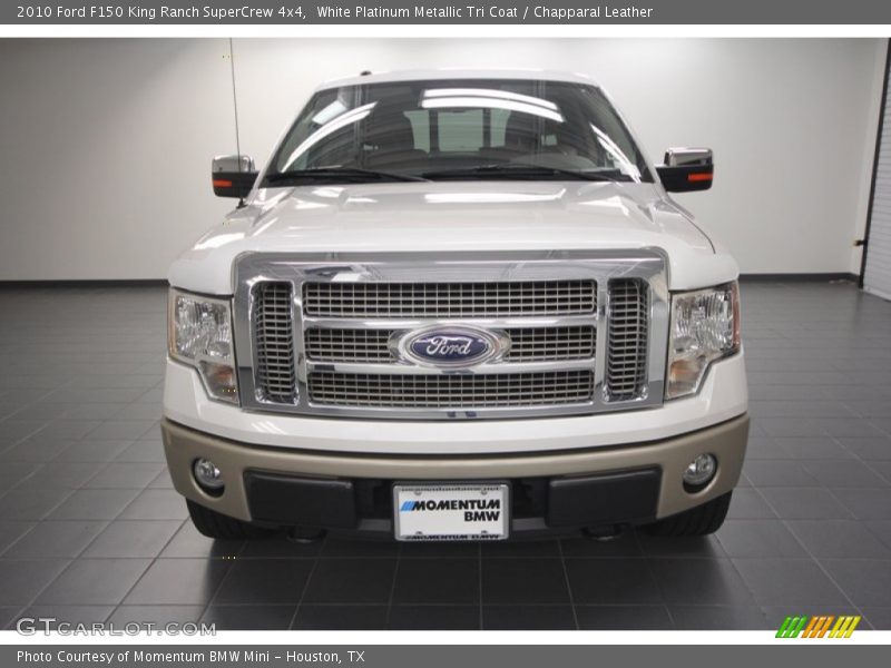 White Platinum Metallic Tri Coat / Chapparal Leather 2010 Ford F150 King Ranch SuperCrew 4x4