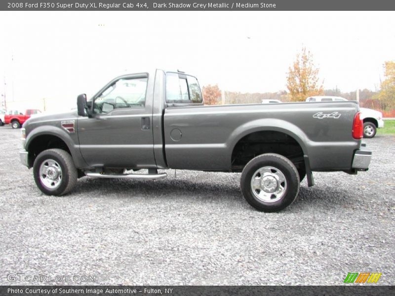 Dark Shadow Grey Metallic / Medium Stone 2008 Ford F350 Super Duty XL Regular Cab 4x4