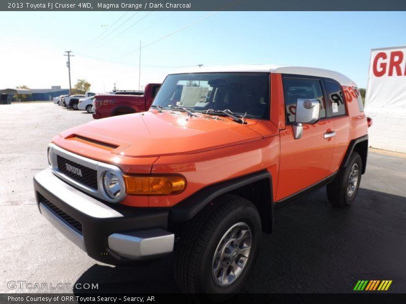 Magma Orange / Dark Charcoal 2013 Toyota FJ Cruiser 4WD