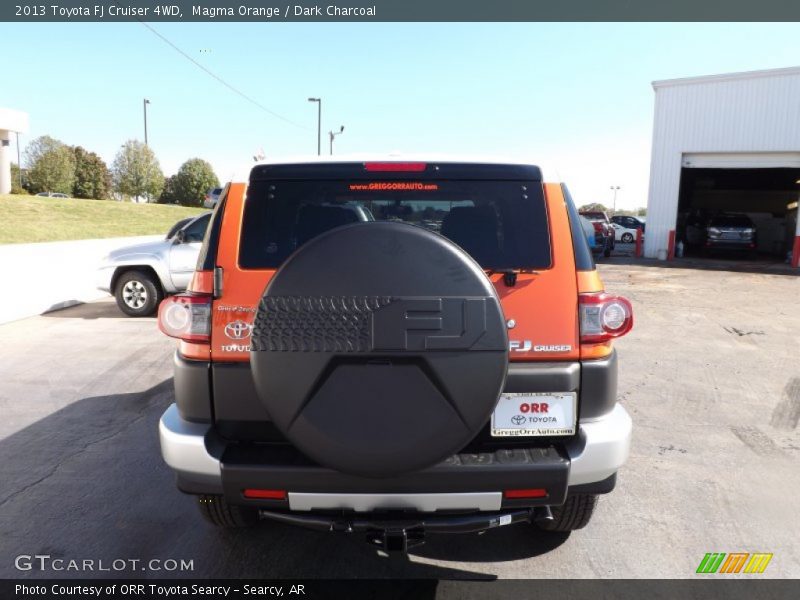 Magma Orange / Dark Charcoal 2013 Toyota FJ Cruiser 4WD