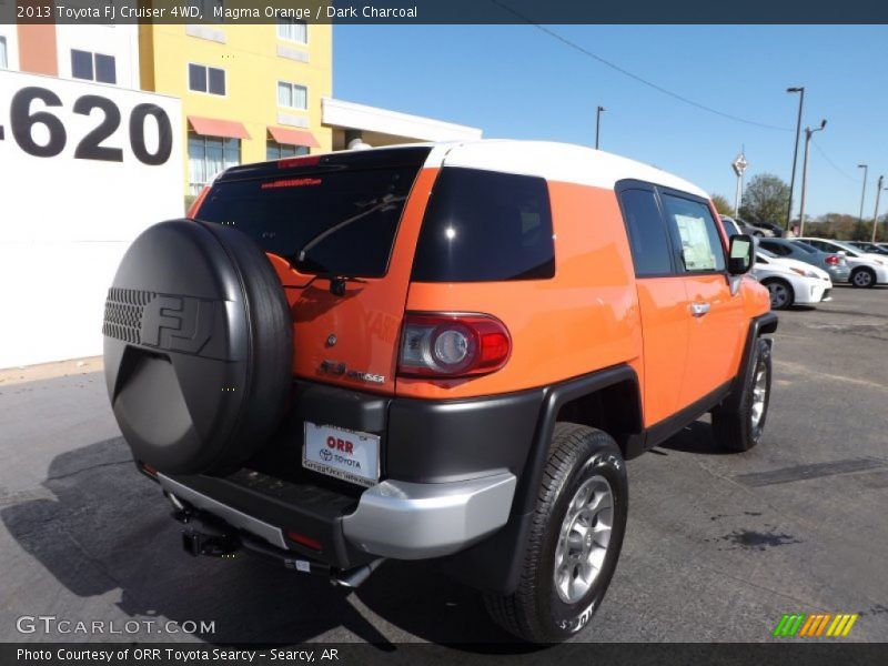 Magma Orange / Dark Charcoal 2013 Toyota FJ Cruiser 4WD