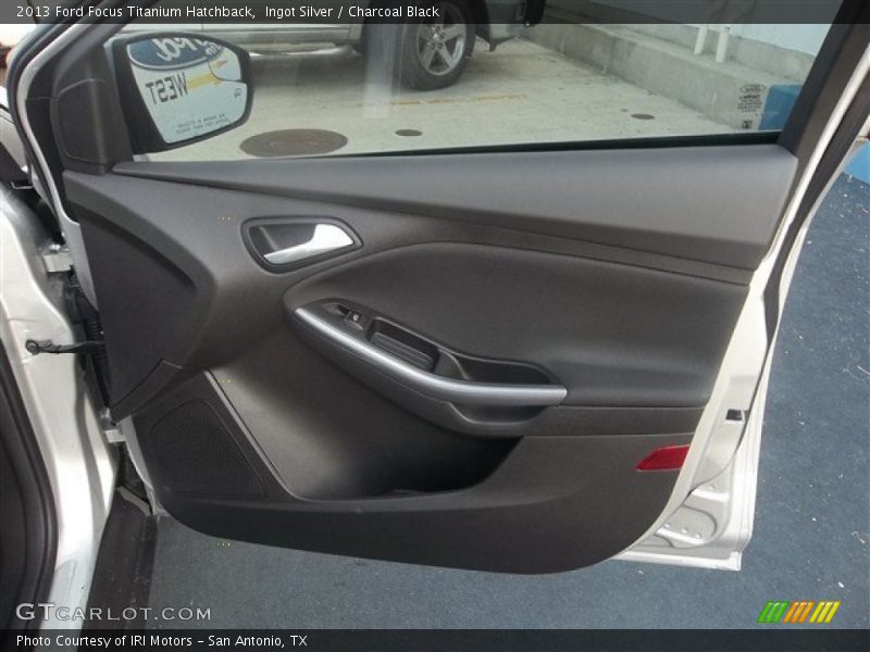 Ingot Silver / Charcoal Black 2013 Ford Focus Titanium Hatchback