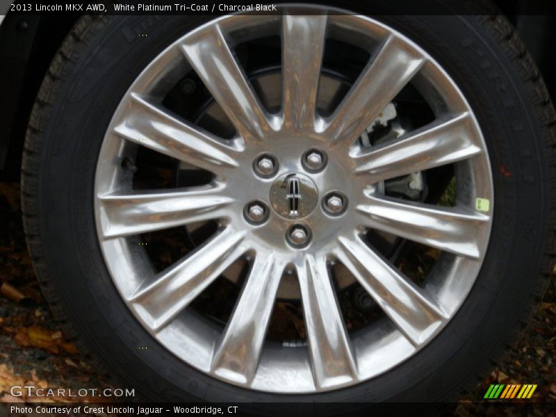 White Platinum Tri-Coat / Charcoal Black 2013 Lincoln MKX AWD