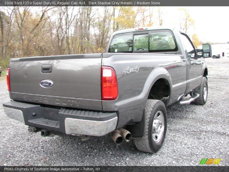 Dark Shadow Grey Metallic / Medium Stone 2008 Ford F350 Super Duty XL Regular Cab 4x4