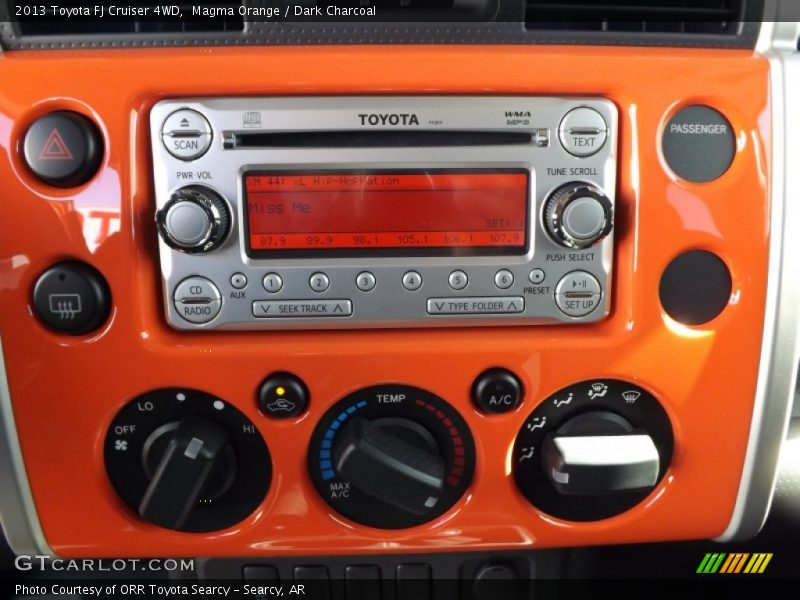 Magma Orange / Dark Charcoal 2013 Toyota FJ Cruiser 4WD