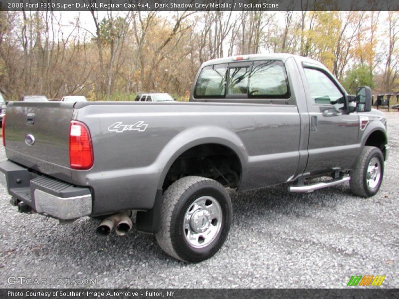 Dark Shadow Grey Metallic / Medium Stone 2008 Ford F350 Super Duty XL Regular Cab 4x4