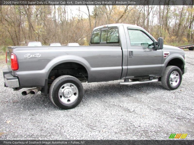 Dark Shadow Grey Metallic / Medium Stone 2008 Ford F350 Super Duty XL Regular Cab 4x4