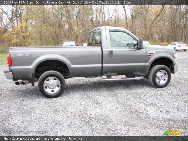 Dark Shadow Grey Metallic / Medium Stone 2008 Ford F350 Super Duty XL Regular Cab 4x4